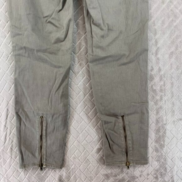 Apostrophe Womans 4 Denim Jeans Gray Skinny Ankle Zipper Low Rise Stretch - Picture 14 of 15